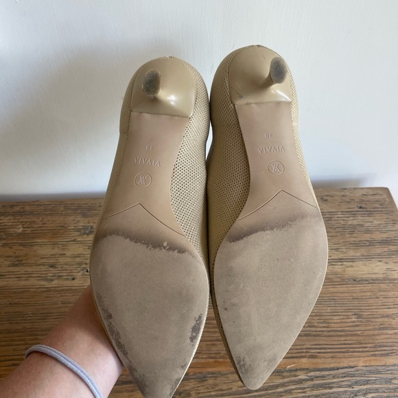 Vivaia nude pointed toe kitten heels Size 38 - Picture 5 of 7